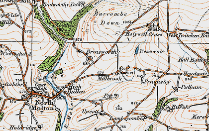 Old map of Millbrook in 1919