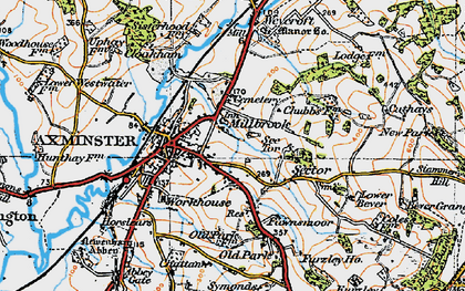 Old map of Millbrook in 1919