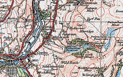 Old map of Harridge in 1924