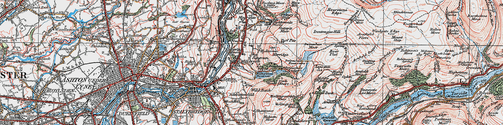 Old map of Millbrook in 1924