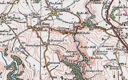 Old map of Milldale in 1923