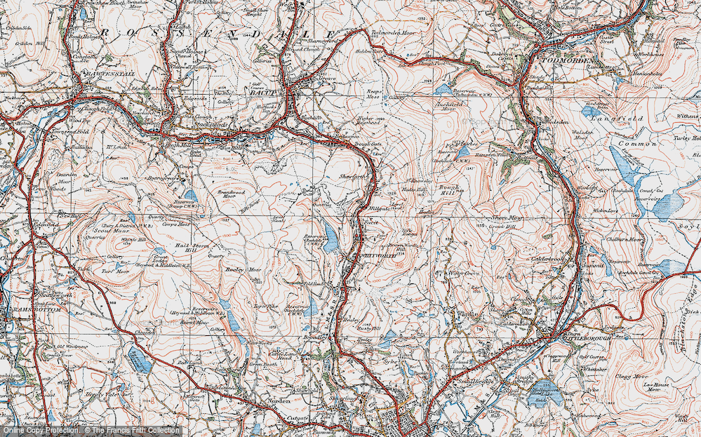 Old Map of Millgate, 1924 in 1924