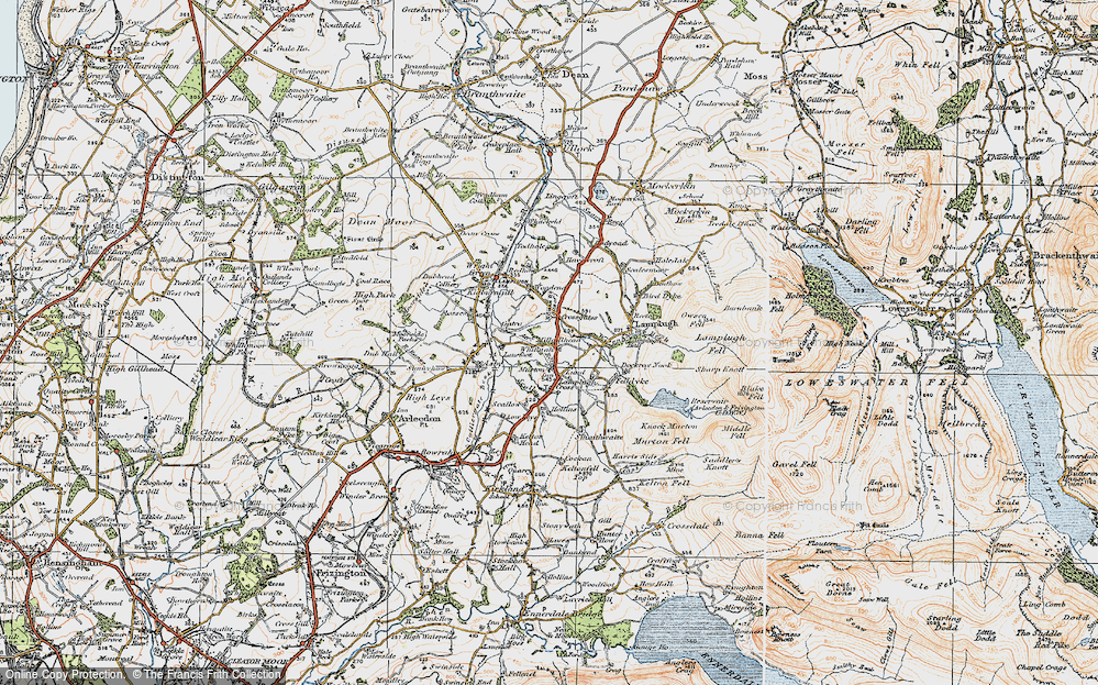 Old Map of Millgillhead, 1925 in 1925