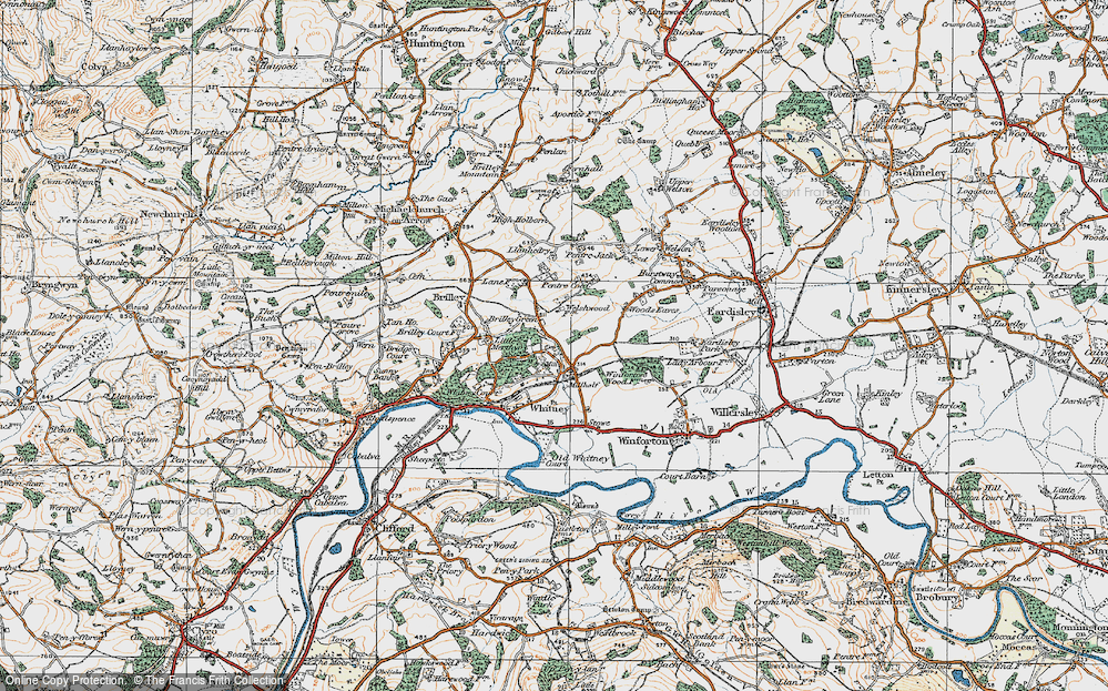Old Map of Millhalf, 1919 in 1919