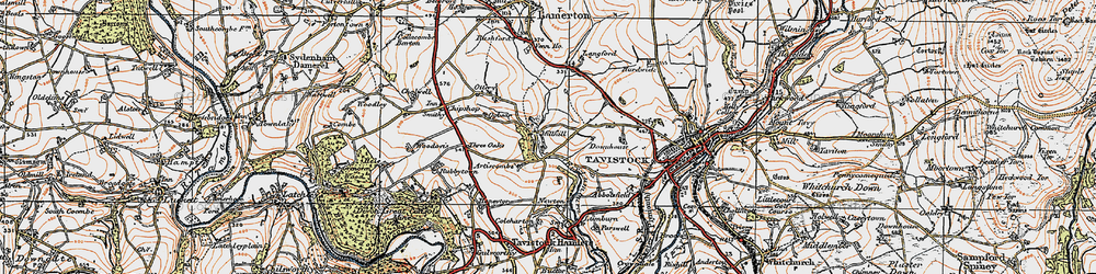 Old map of Artiscombe in 1919