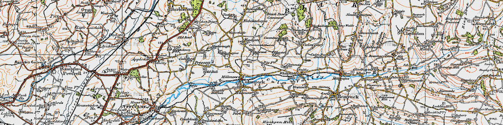 Old map of Millmoor in 1919