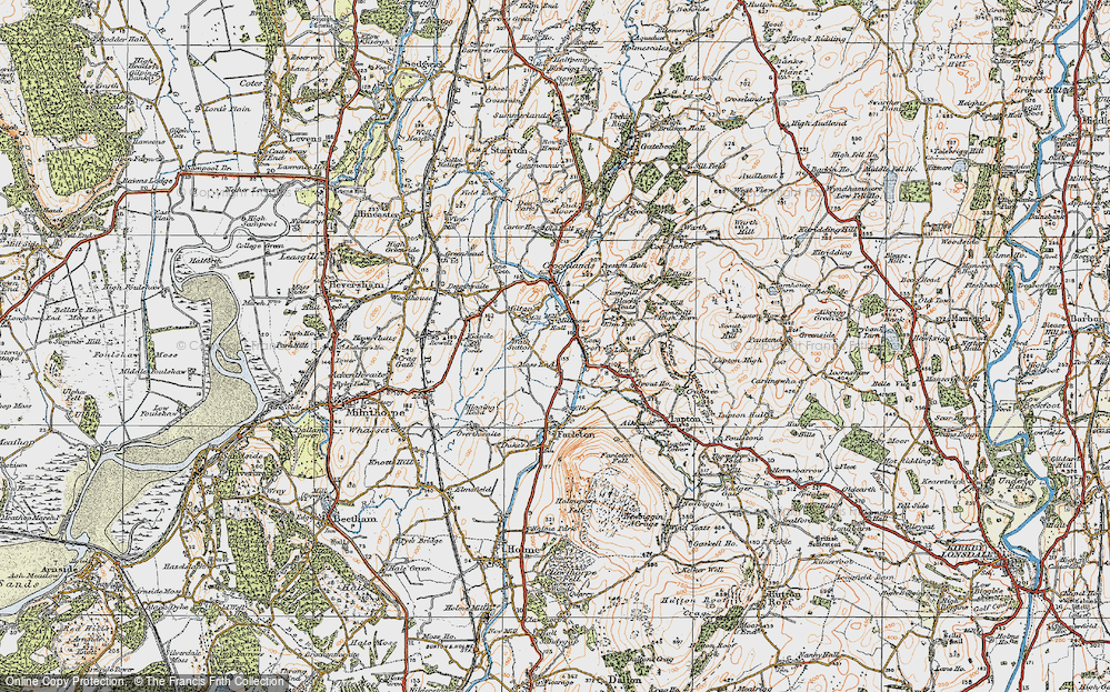 Old Map of Millness, 1925 in 1925