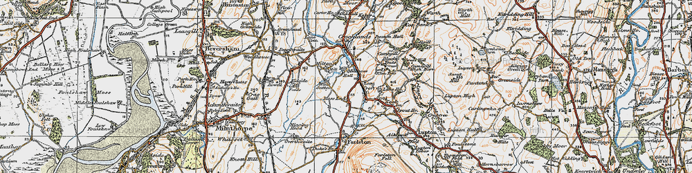 Old map of Millness in 1925