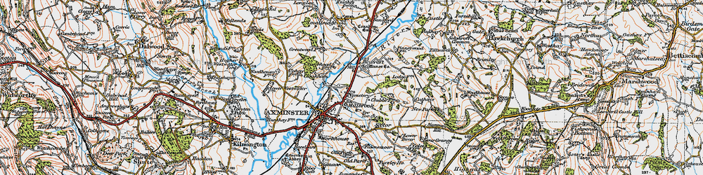Old map of Millwey Rise in 1919