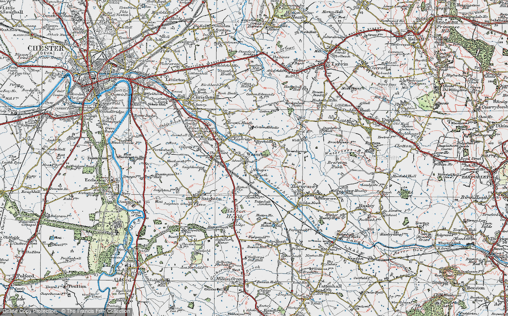 Old Map of Milners Heath, 1924 in 1924