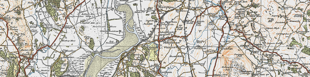 Old map of Milnthorpe in 1925