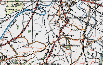 Old map of Milnthorpe in 1925