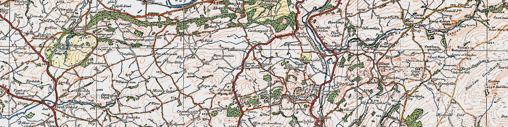 Old map of Milo in 1923