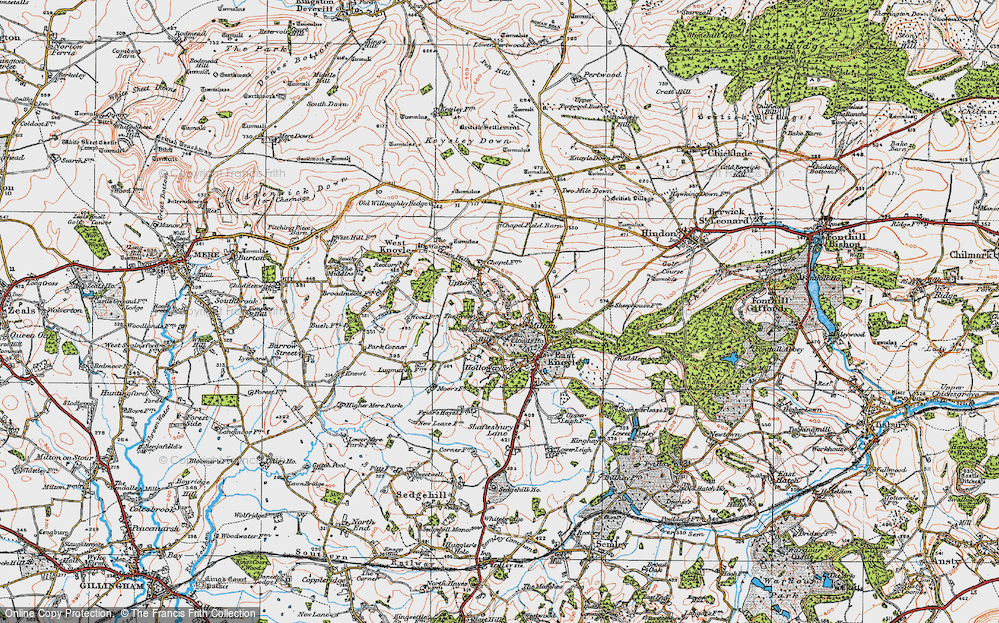 Old Map of Milton, 1919 in 1919