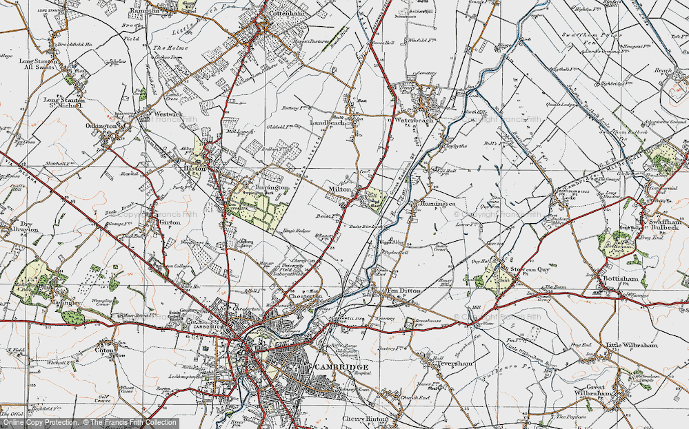 Old Map of Milton, 1920 in 1920