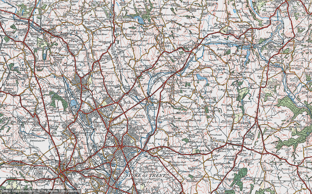 Old Map of Milton, 1921 in 1921