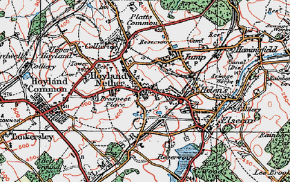 Old map of Milton in 1924