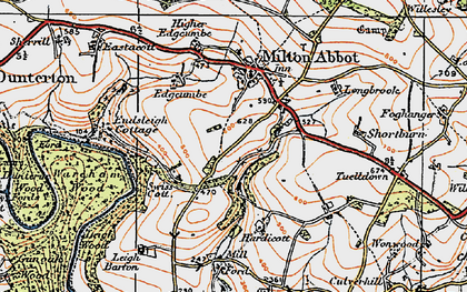 Old map of Milton Green in 1919