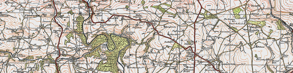 Old map of Milton Green in 1919
