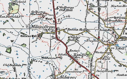 Old map of Milton Green in 1924