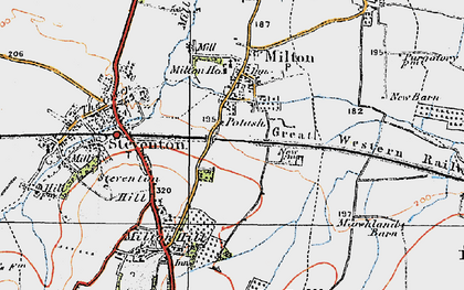 Old map of Milton Heights in 1919