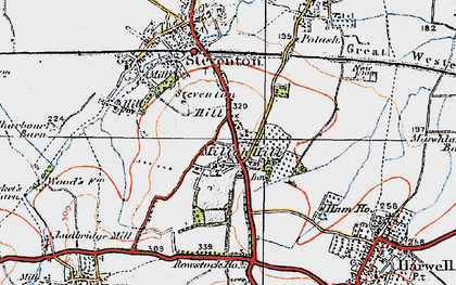Old map of Milton Hill in 1919