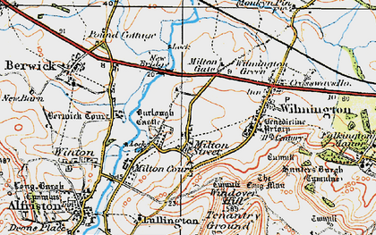 Old map of Berwick Court in 1920