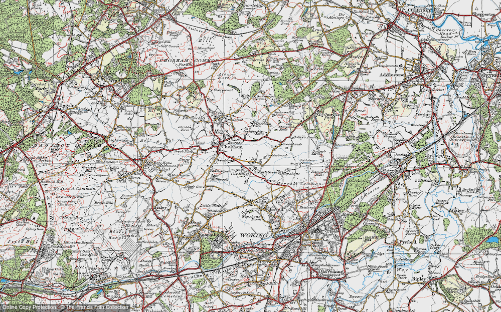 Old Map of Mimbridge, 1920 in 1920