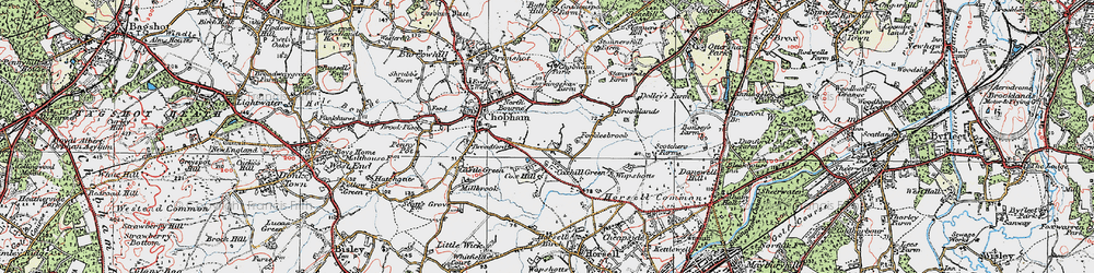 Old map of Mimbridge in 1920