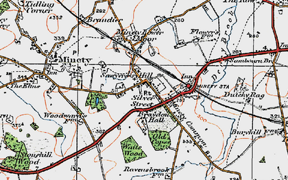 Old map of Braydon Hall in 1919