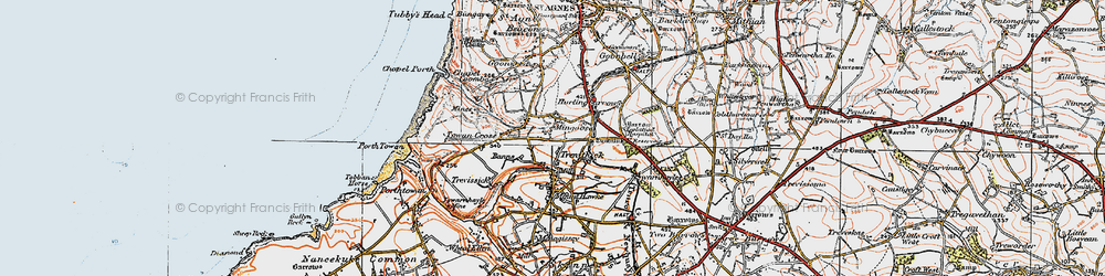 Old map of Mingoose in 1919