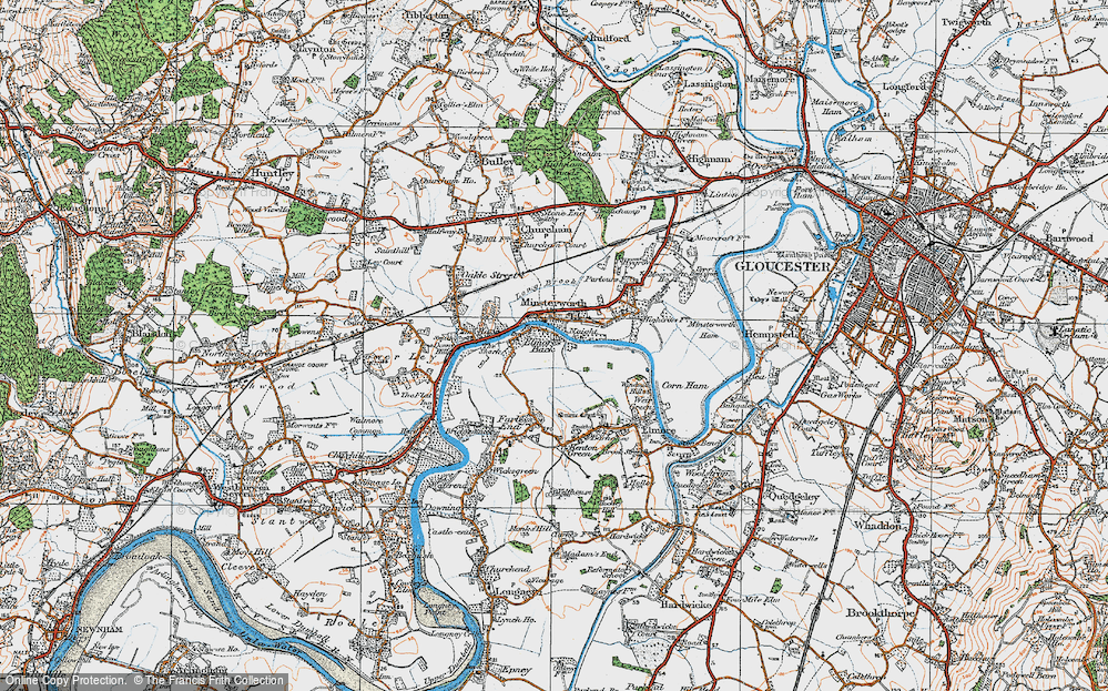 Old Map of Minsterworth, 1919 in 1919