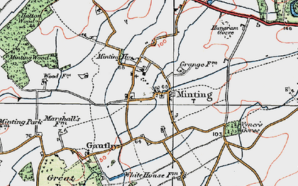 Old map of Minting in 1923