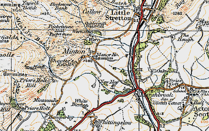 Old map of Oakwood in 1920