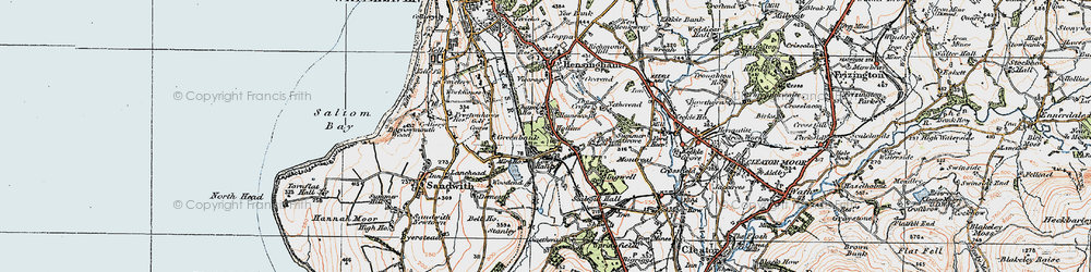 Old map of Mirehouse in 1925