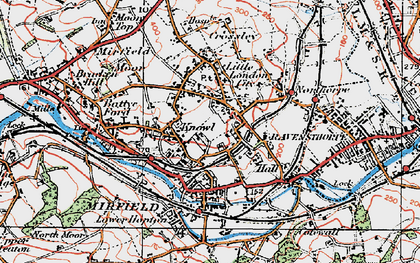 Old map of Mirfield in 1925
