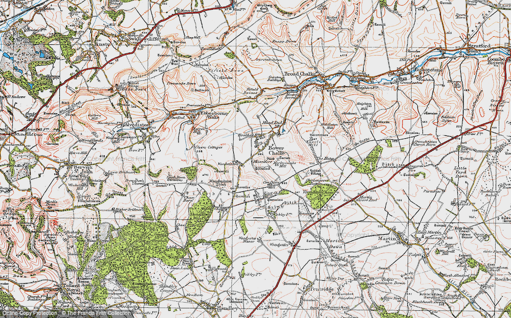 Old Map of Misselfore, 1919 in 1919