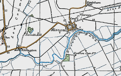Old map of Misson in 1923