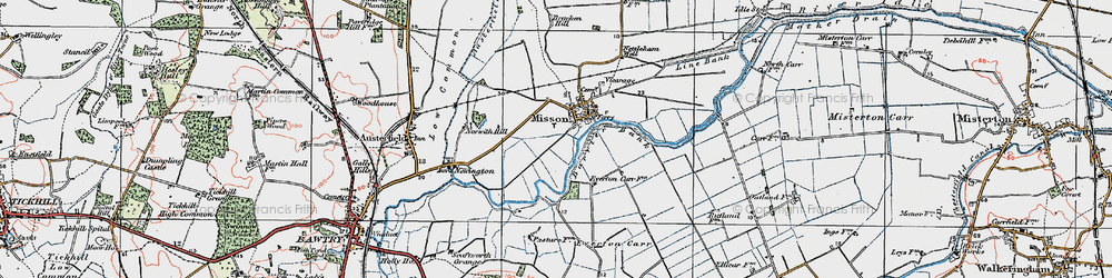 Old map of Barrier Bank in 1923