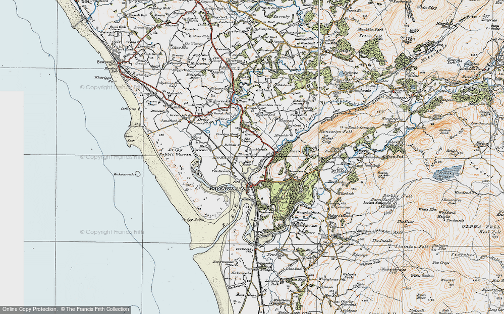 Old Map of Mite Houses, 1925 in 1925