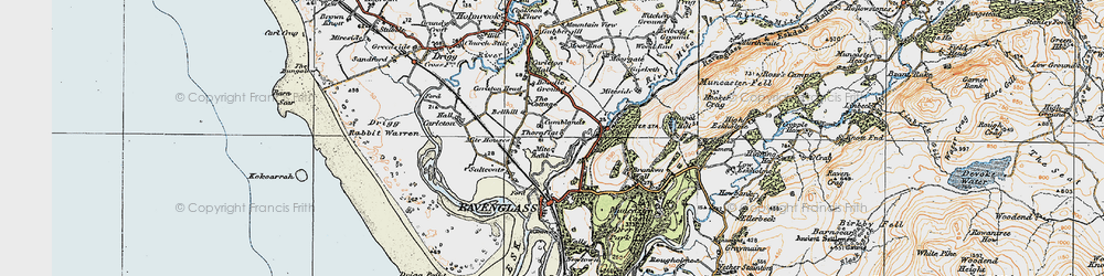 Old map of Mite Houses in 1925