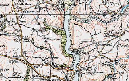 Old map of Mixtow in 1919