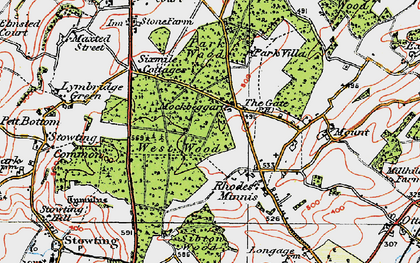 Old map of Mockbeggar in 1920