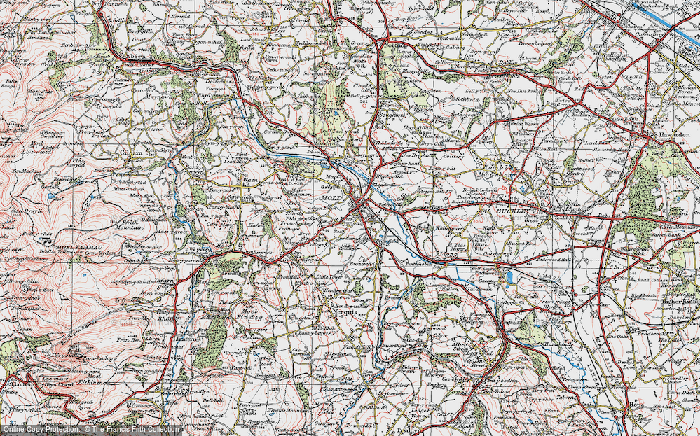 Historic Ordnance Survey Map Of Mold 1924 Francis Frith   Mold 1924 Pop782307 Large 