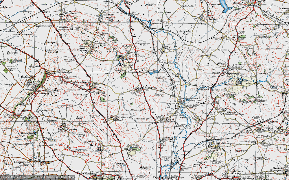 Old Map of Mollington, 1919 in 1919