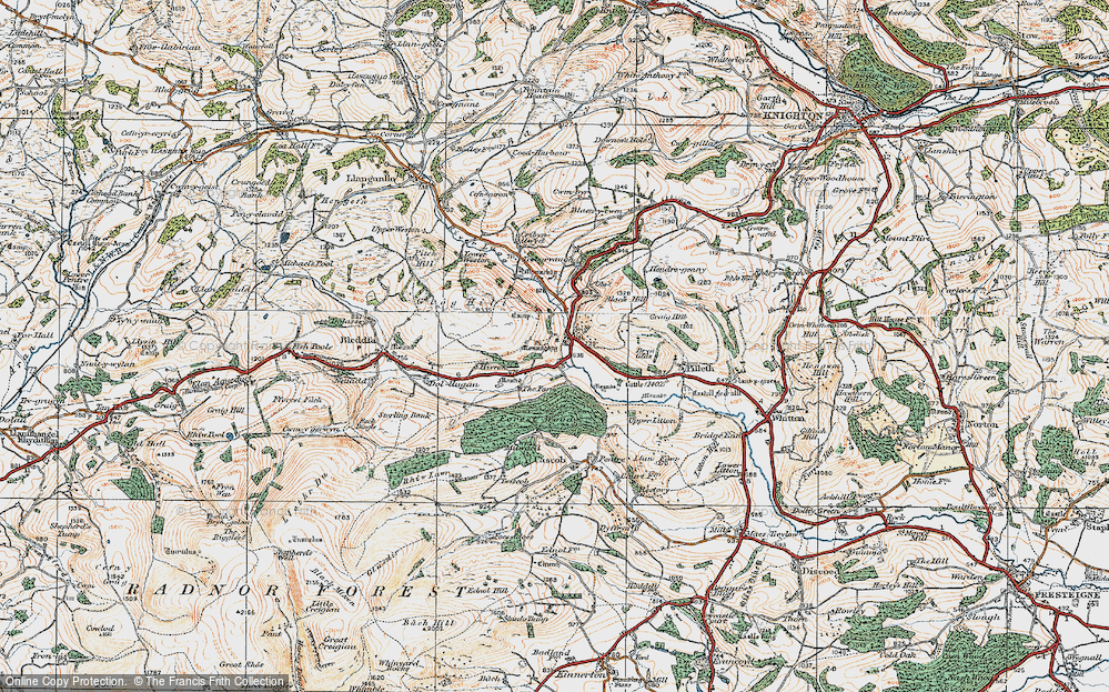 Old Map of Monaughty, 1920 in 1920