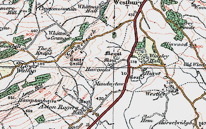 Old map of Mondaytown in 1921