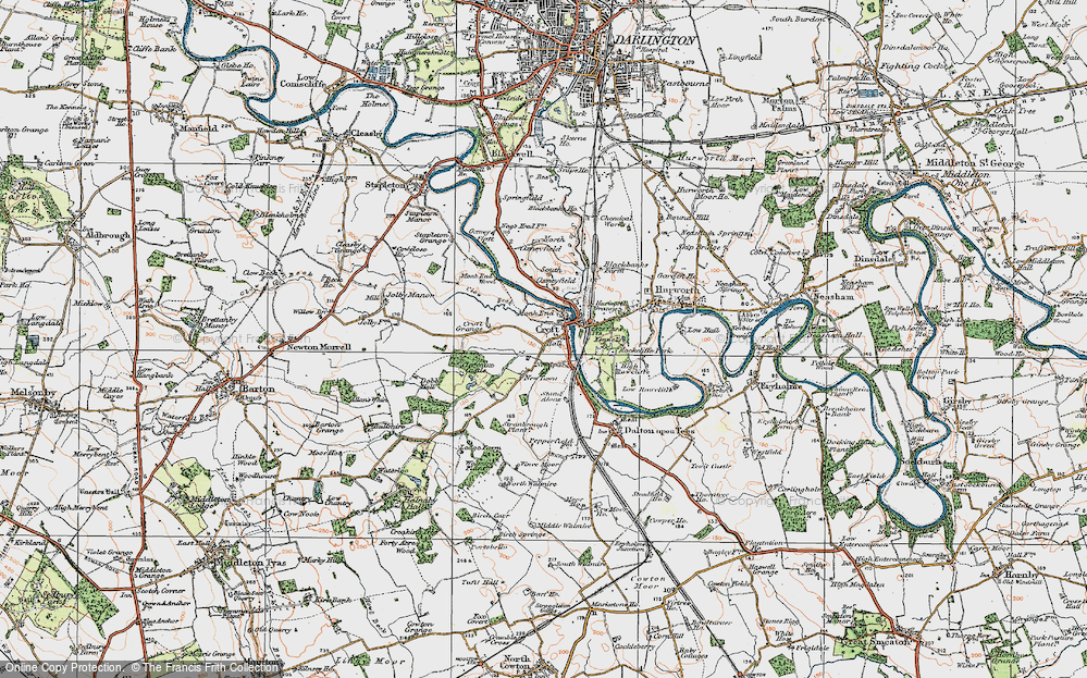 Old Map of Monk End, 1925 in 1925