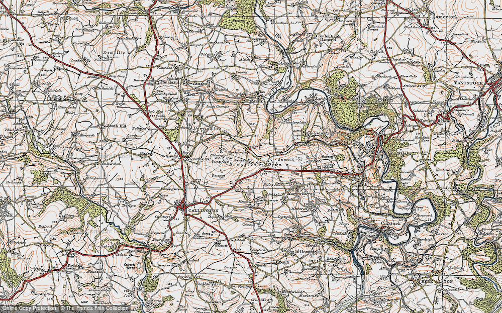 Old Map of Monkscross, 1919 in 1919