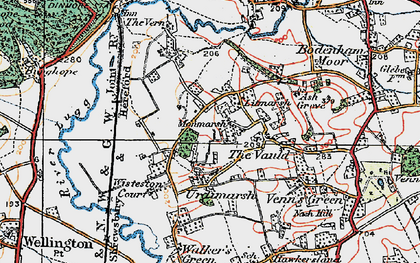 Old map of Monmarsh in 1920